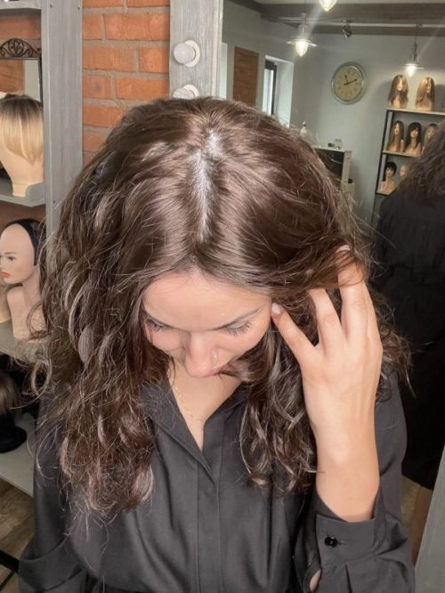 Полупарик из натуральных волос